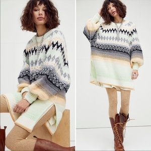 NWT Free People Frozen Forrest Tunic